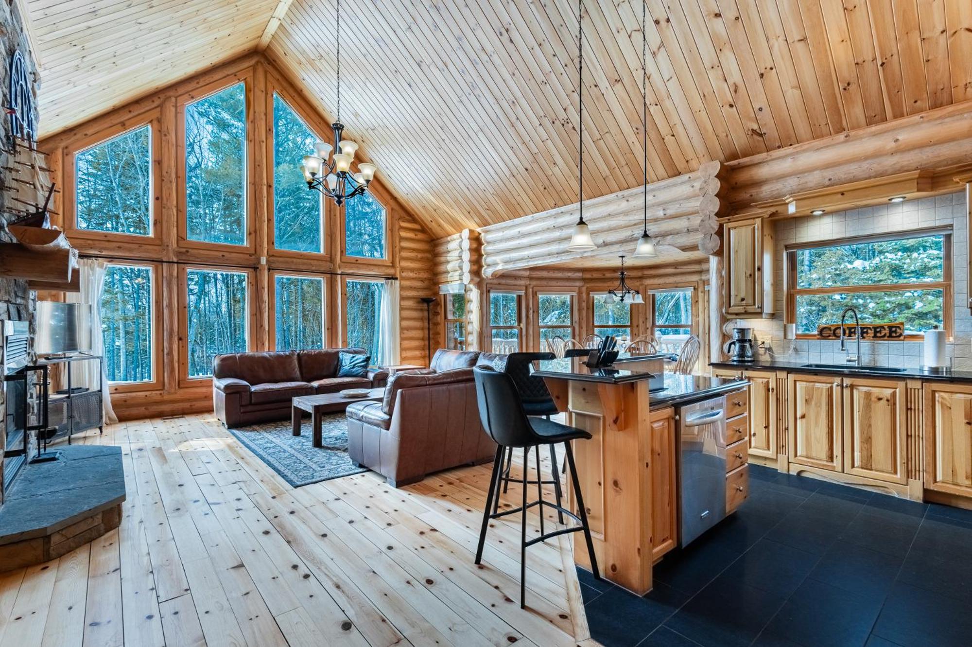 Mille-Isles Fiddler Lake Resort Chalet 76 Deer מראה חיצוני תמונה