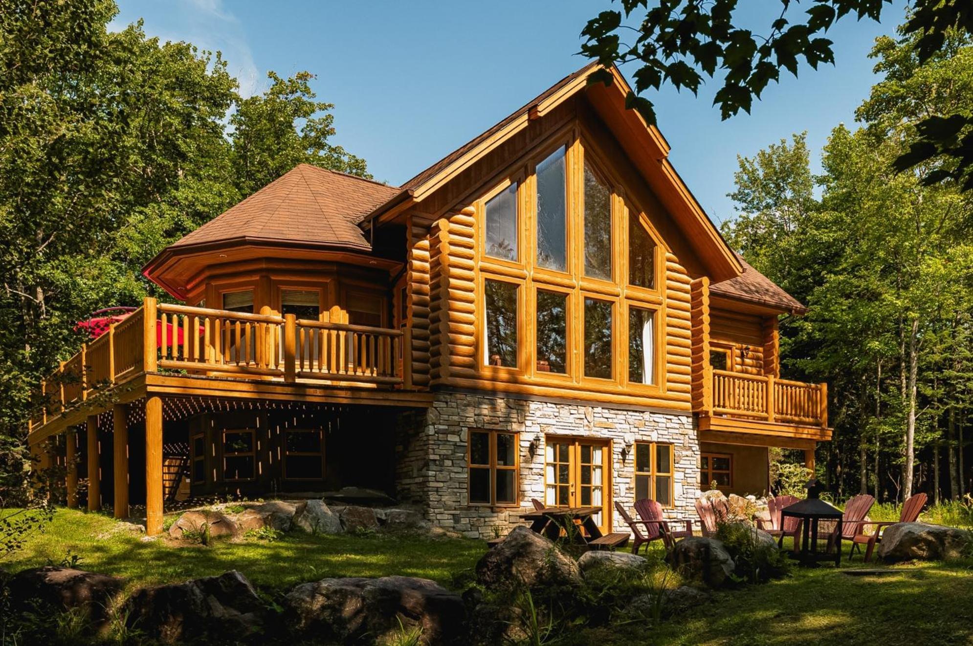 Mille-Isles Fiddler Lake Resort Chalet 76 Deer מראה חיצוני תמונה
